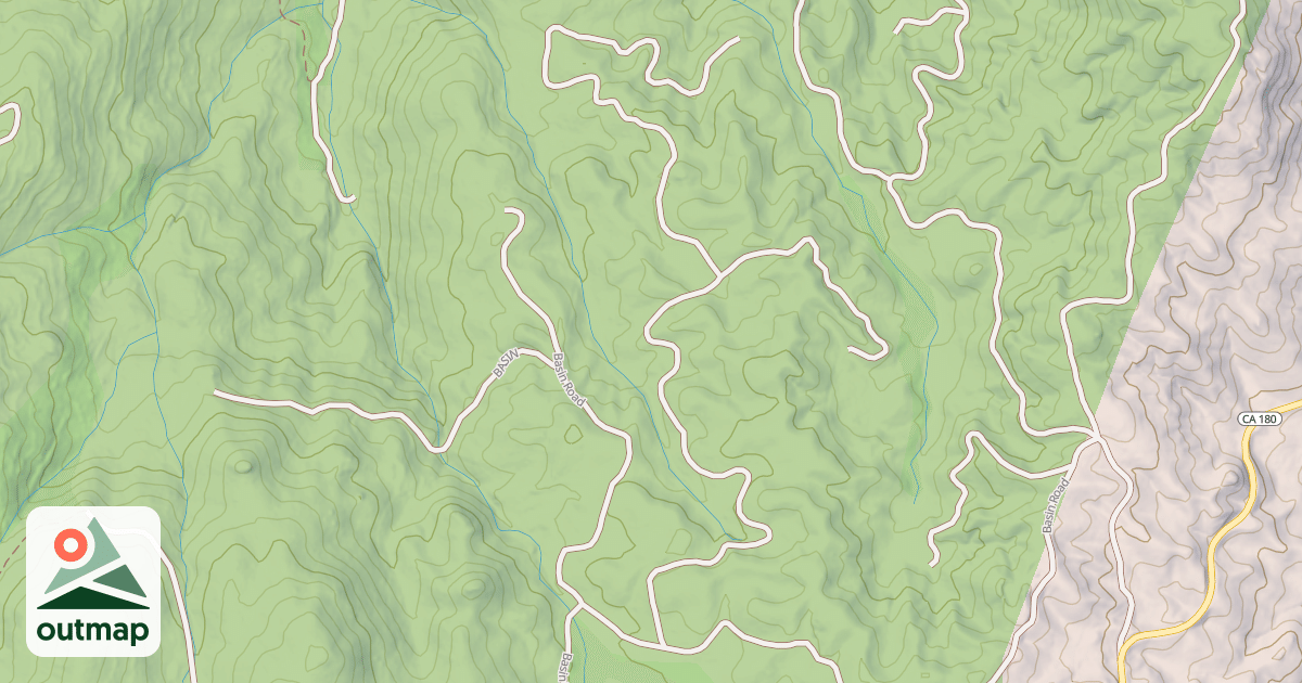 Map of CONVERSE BASIN