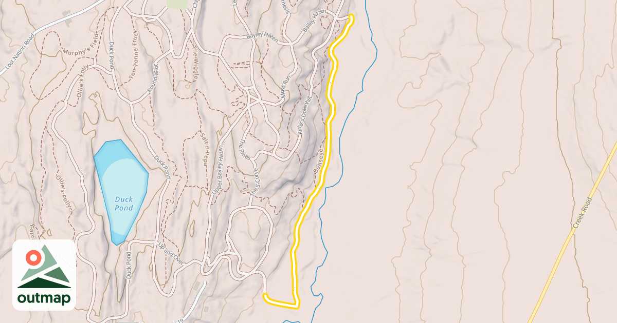 Map of Lower Bayley Hazen