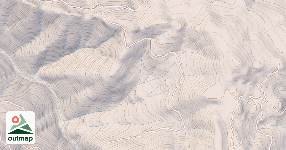 Map of HOGBACK