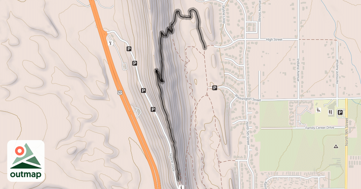 Map of Dakota Ridge