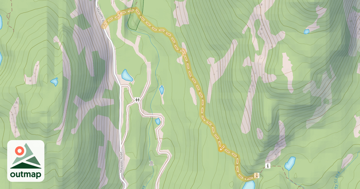 Map of Rainbow / Madeley Lake Trail