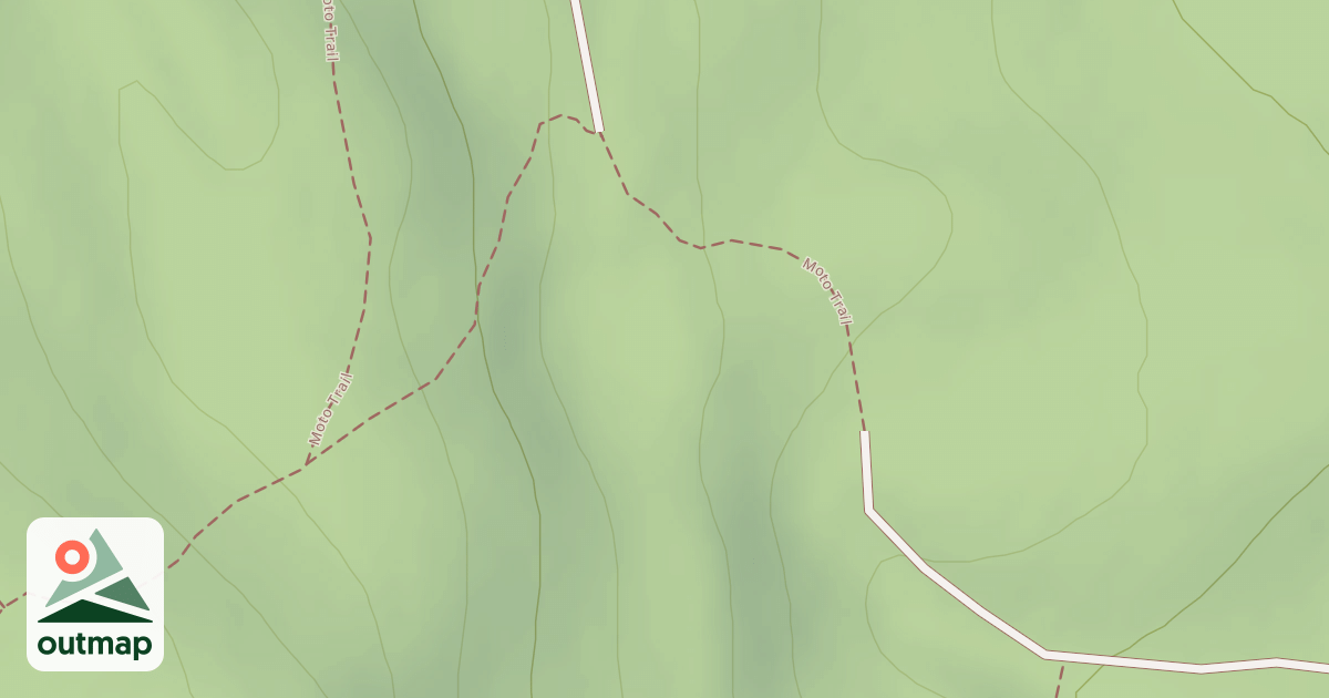 Map of Flat Mountain Trail 33