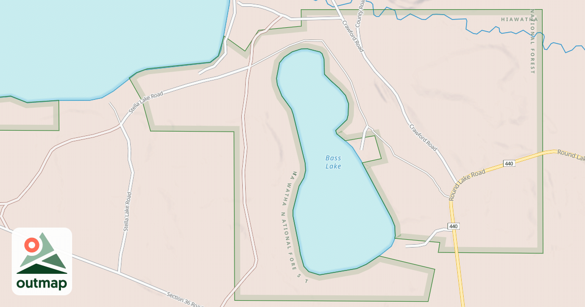 Map of LAKE STELLA EAST SPUR A