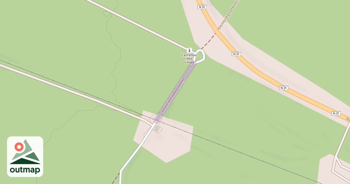 Map of Route des Beaux-Monts