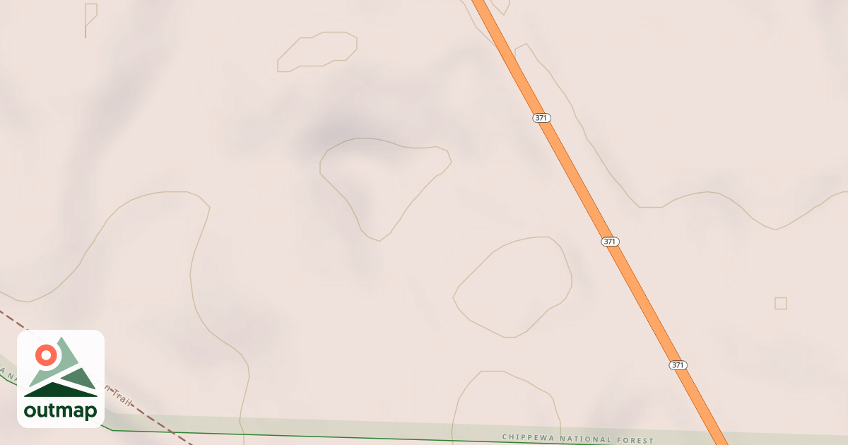 Map of MN 371 SPUR 3750
