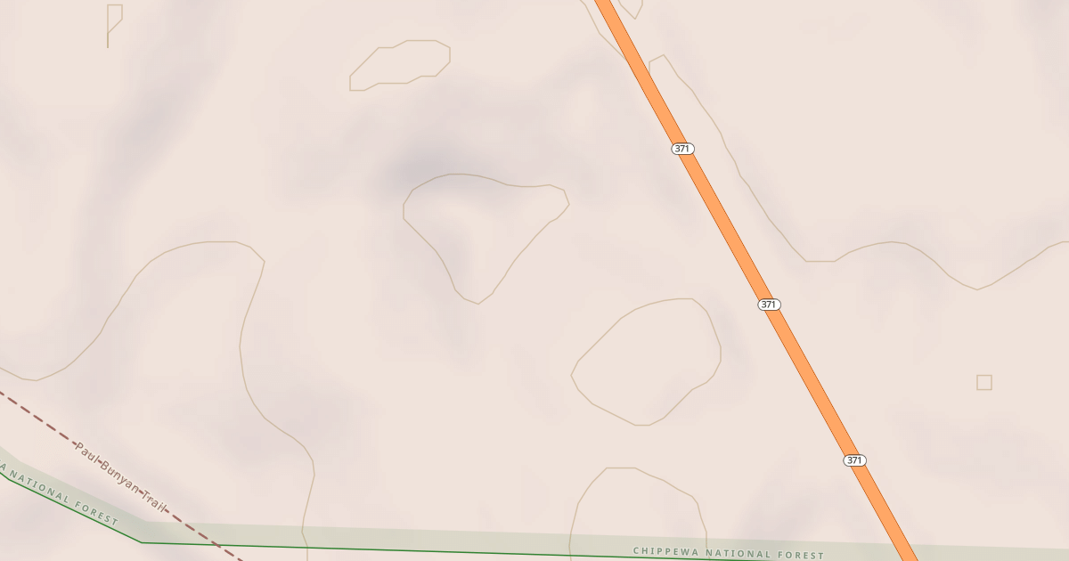 Map preview of MN 371 SPUR 3750