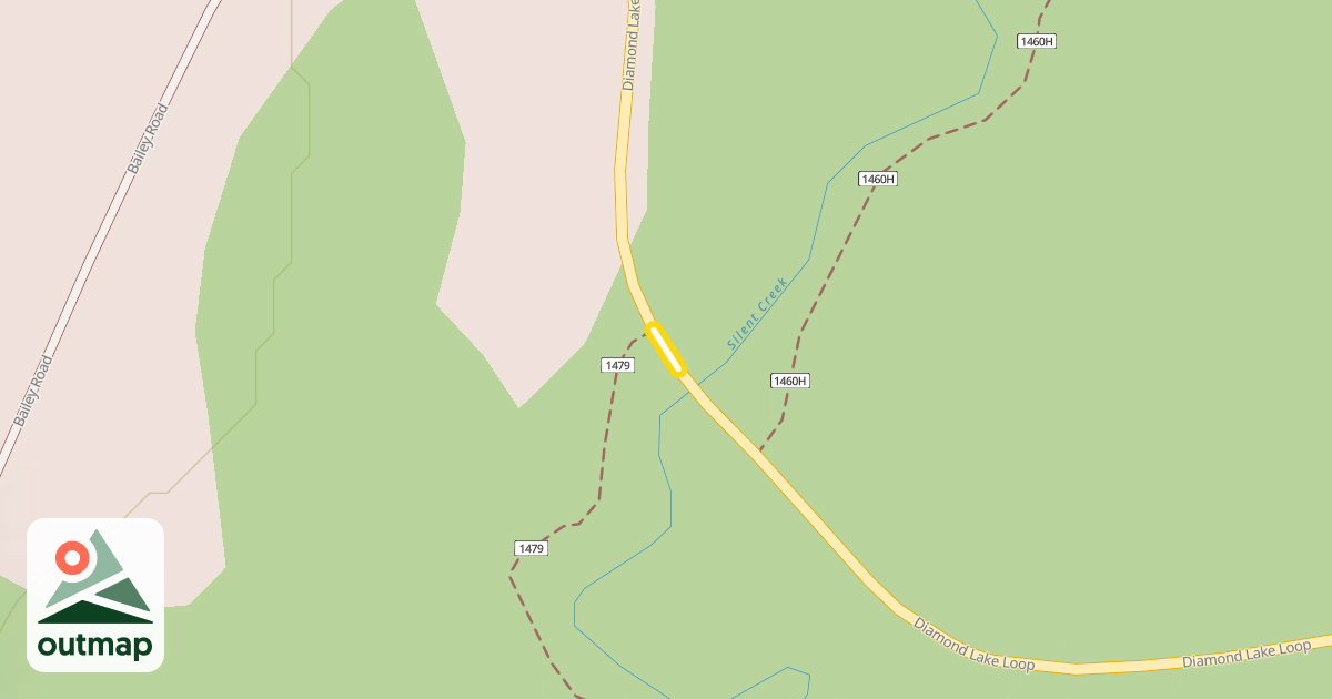 Map of Diamond Lake Loop