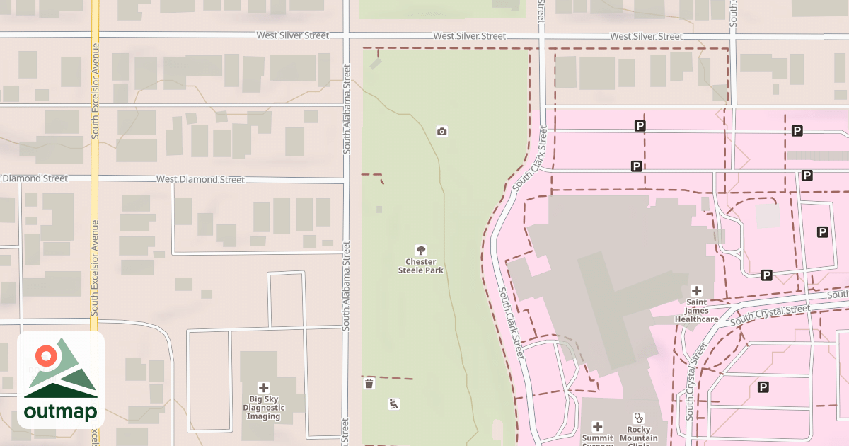 Map of St. James Sled Hill