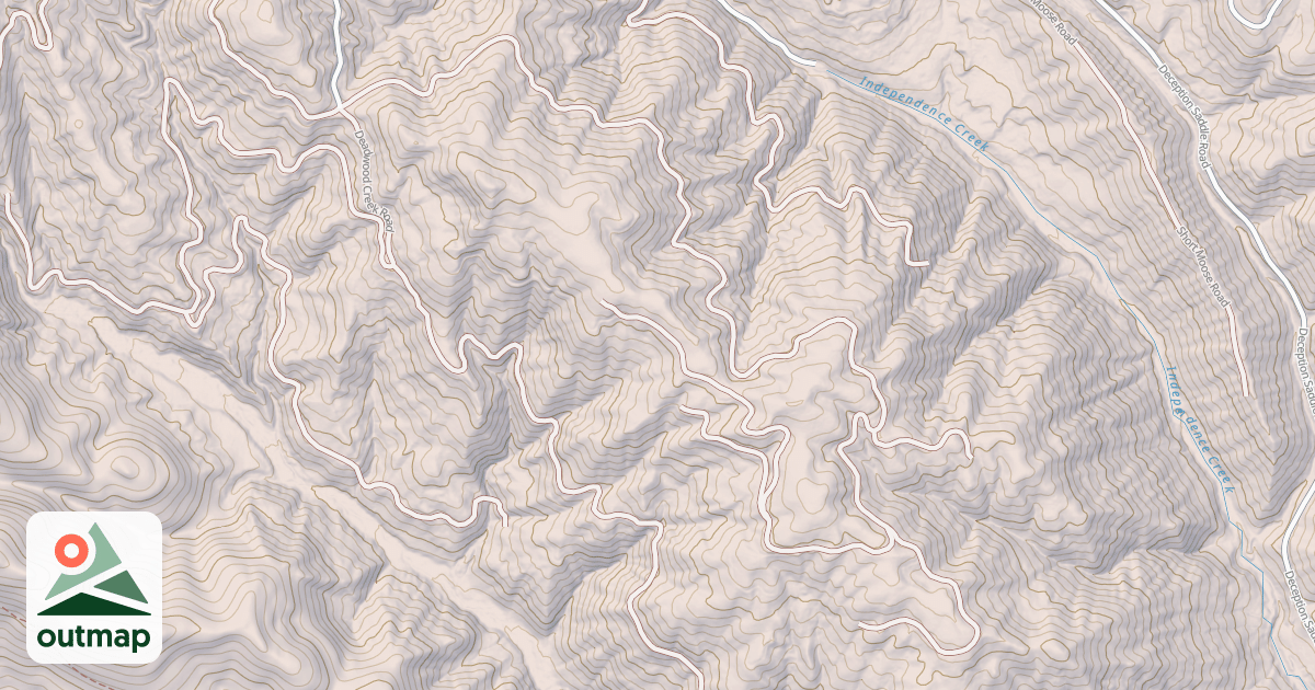 Map of DEADWOOD INDEPENDENCE