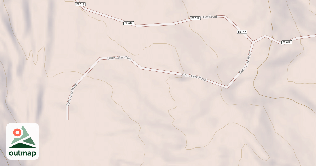 Map of CONE LAKE