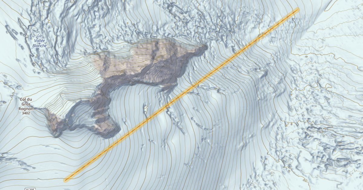 Map preview of Les pentes du Rognon
