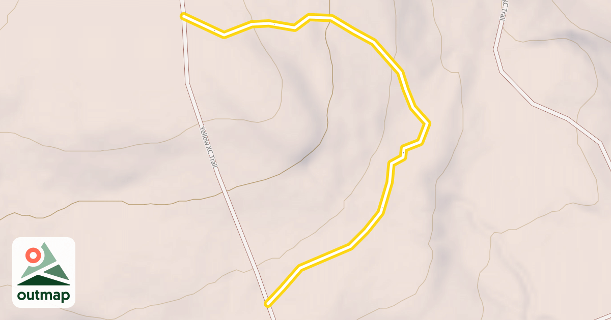 Map of Yellow / Blue Dot XC Trail