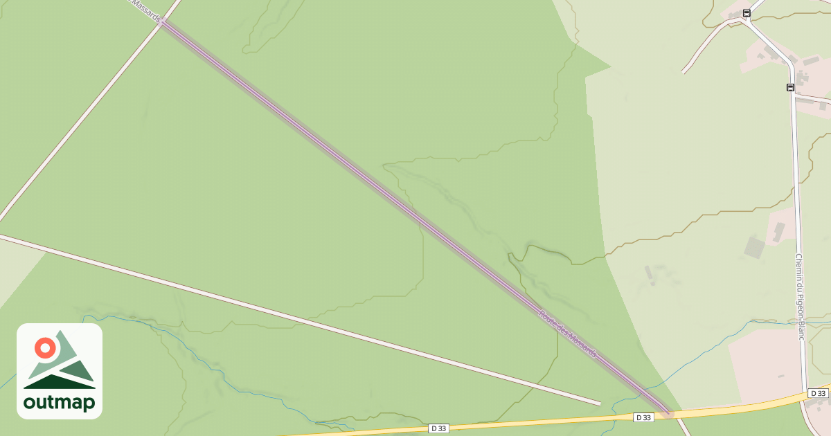 Map of Route des Massards