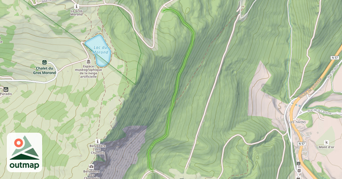 Map of Raccourcie