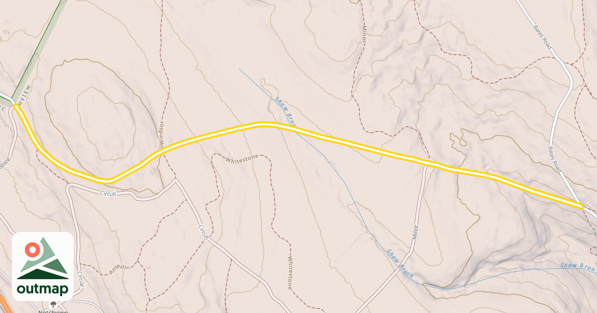 Map of Shaw Road