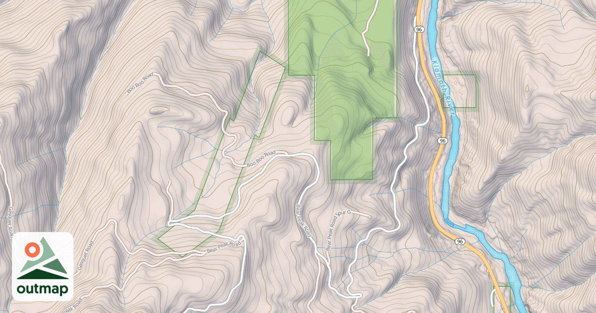 Map of BEAR PEAK