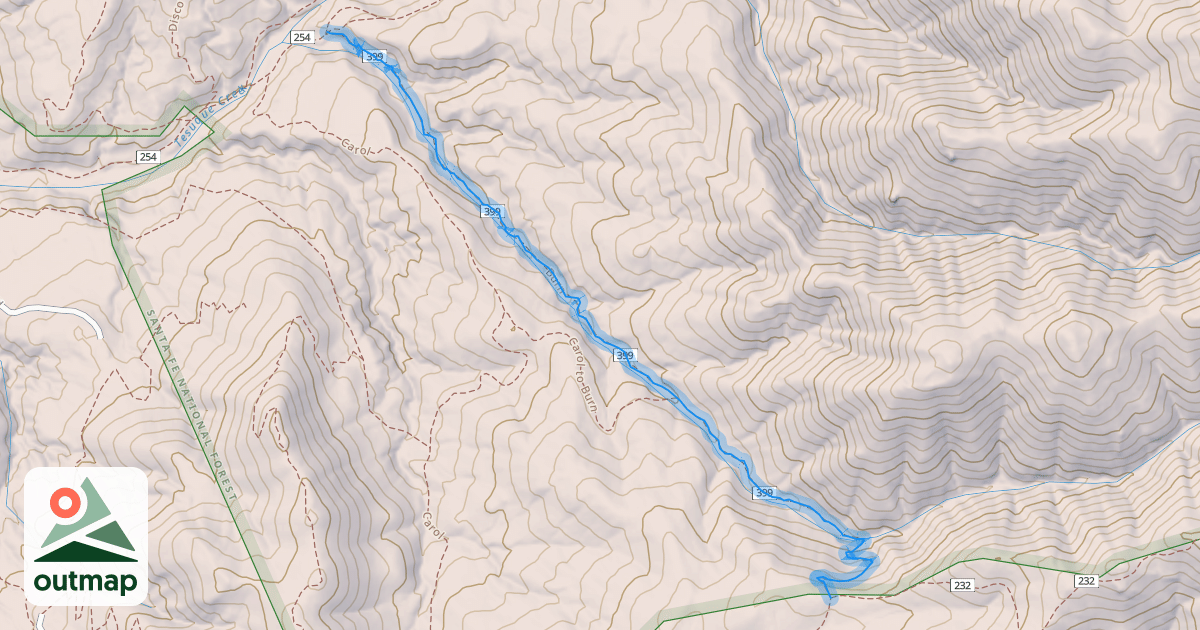 Map of Burn