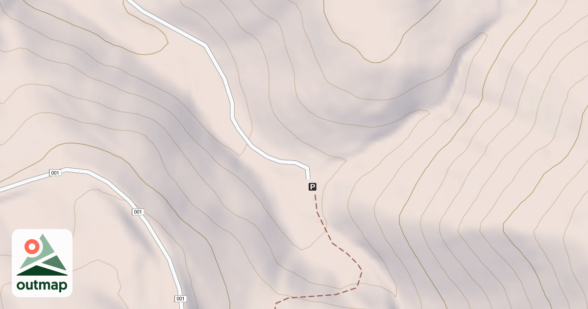 Map of Lead Draw-Crestline Connector