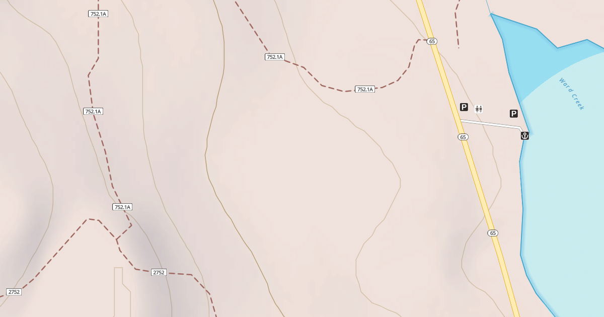 Map preview of USFS Motor Vehicle Use Map Trails 4787