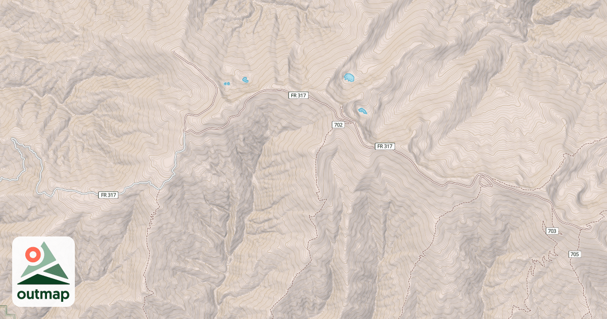 Map of COOLWATER RIDGE