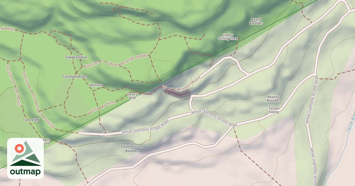 Map of Stockade Wall