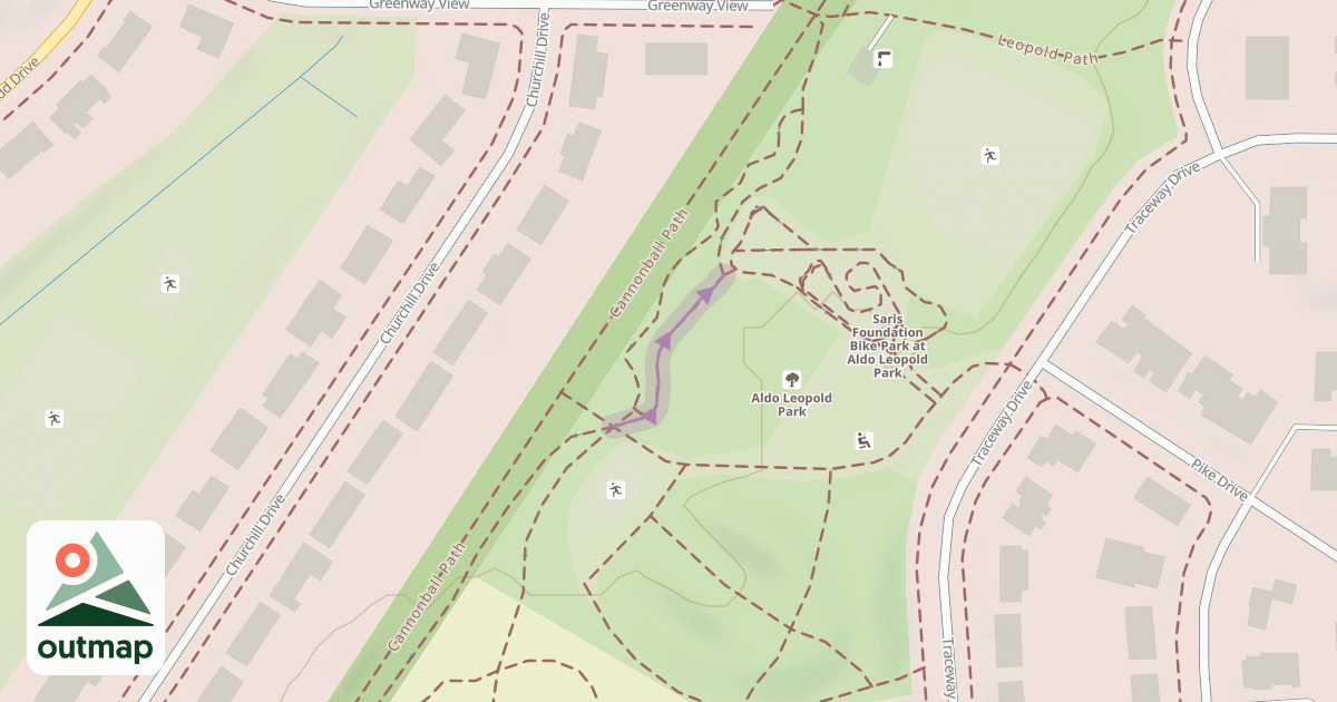 Map of Aldo Leopold Pilot Trail