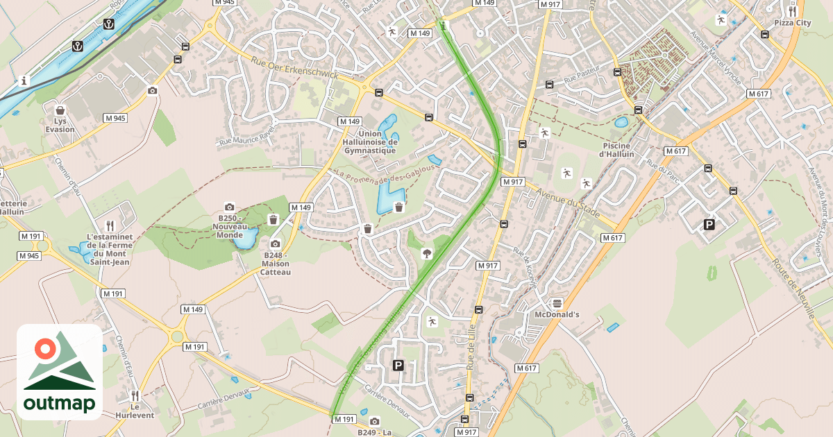 Map of Voie Verte Tourcoing-Halluin