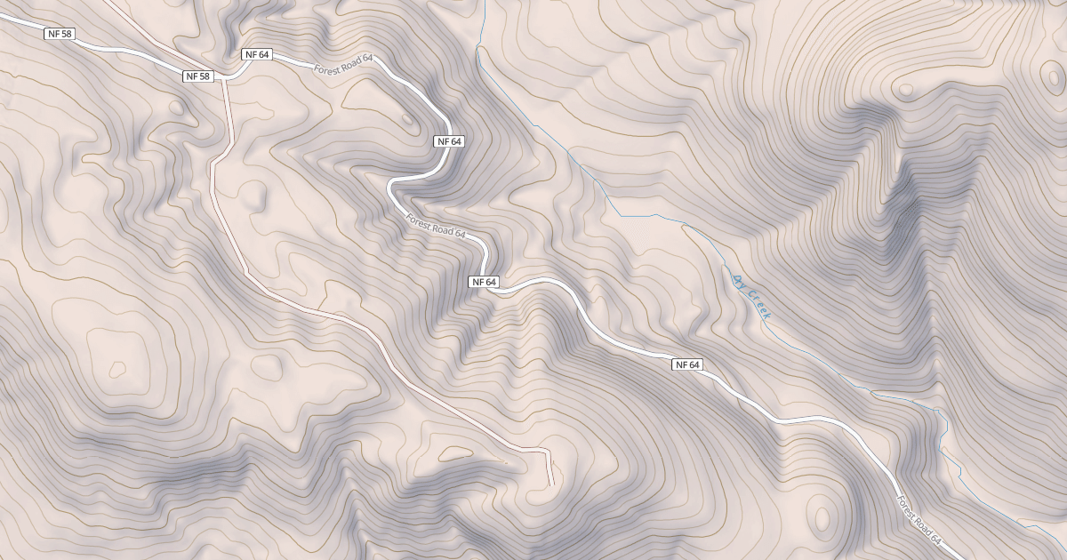 Map preview of DRY CREEK