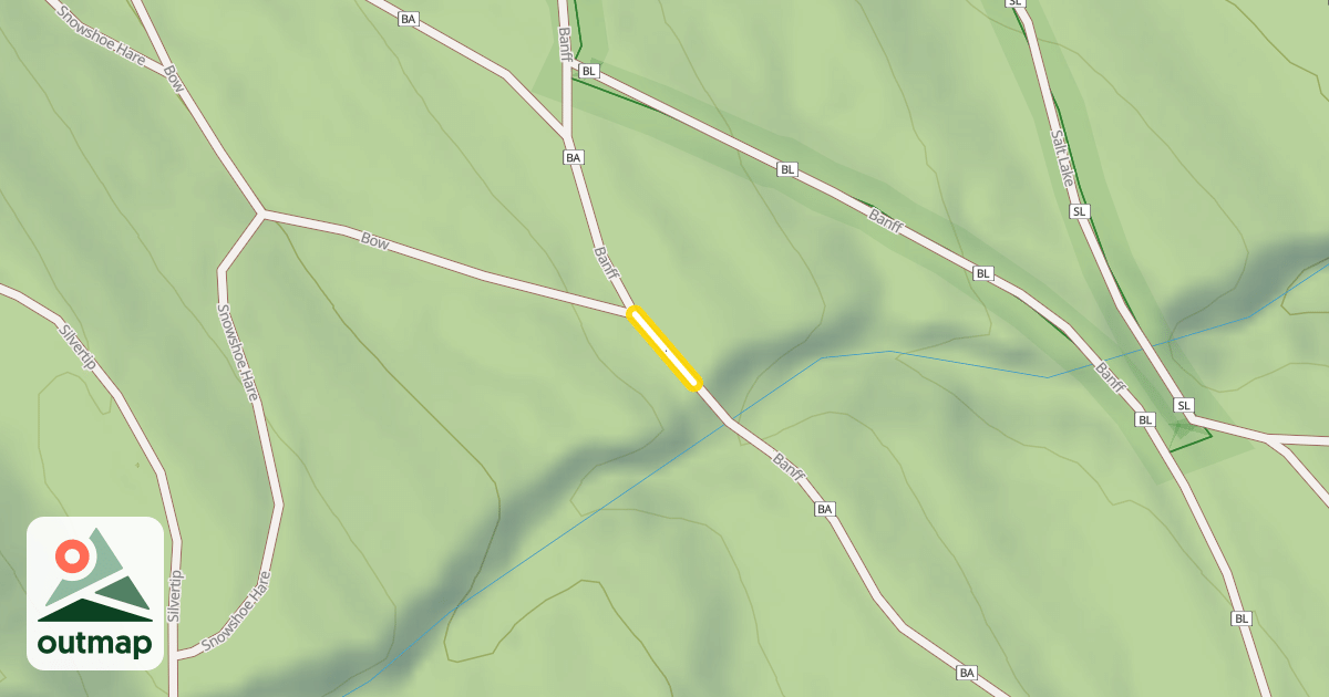 Map of Banff