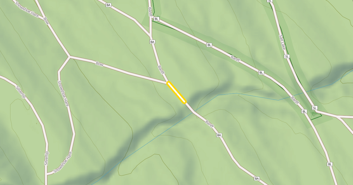 Map preview of Banff