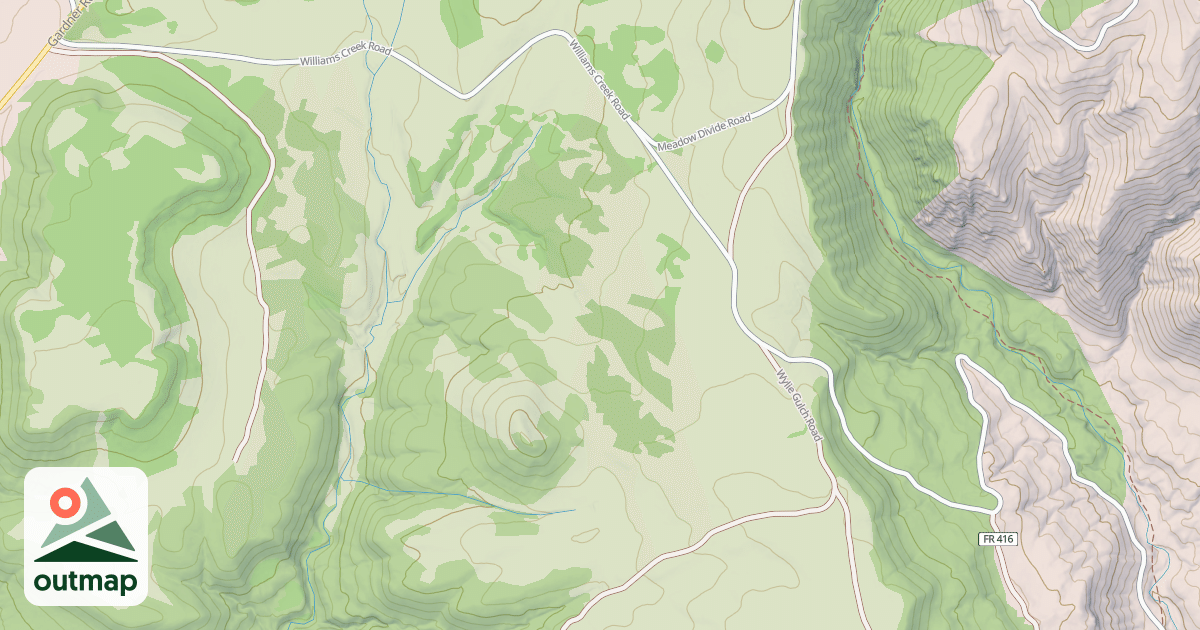 Map of WILLIAMS CREEK