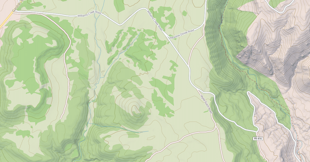 Map preview of WILLIAMS CREEK
