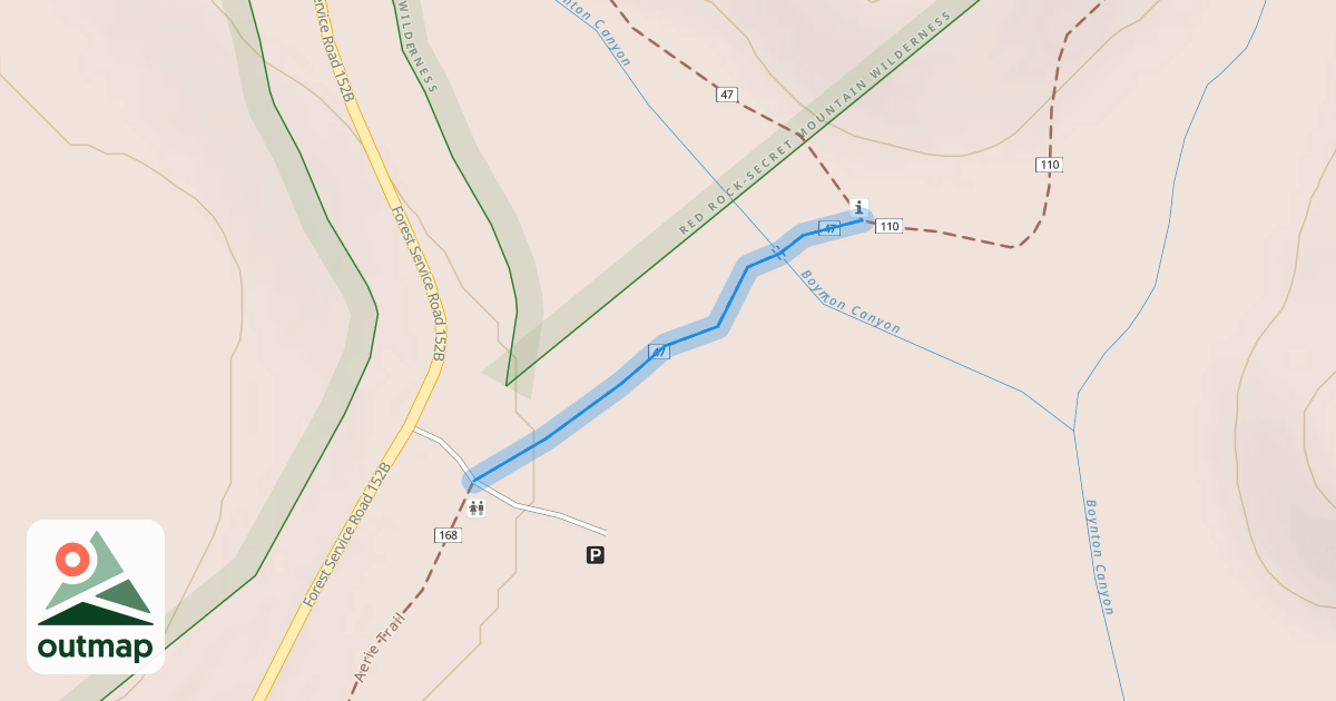 Map of Boynton Canyon Trail