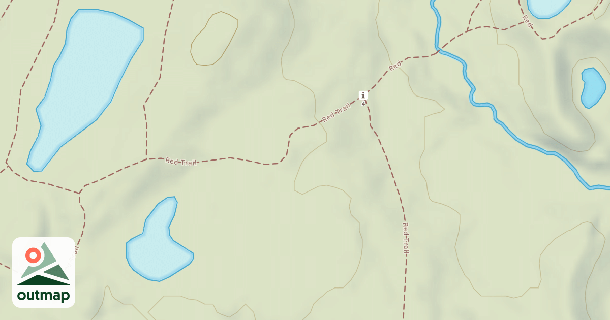 Map of Bald Mountain Rec. Area - Red Trail