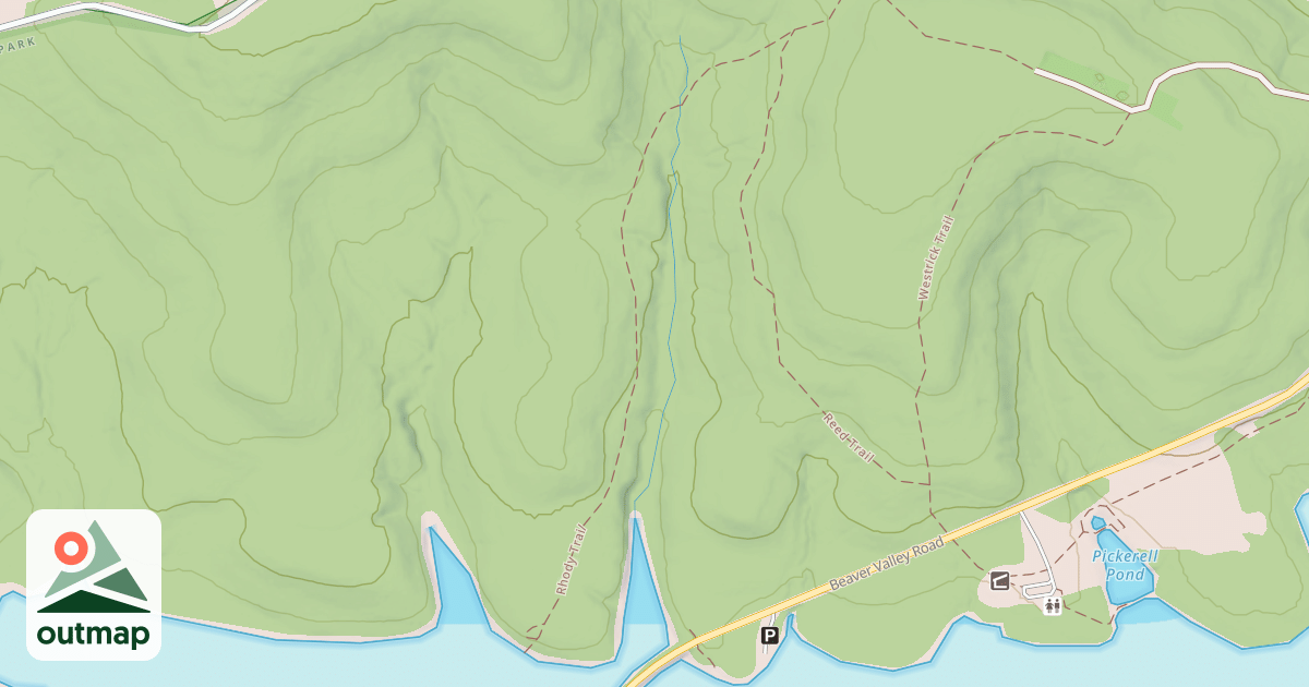 Map of Prince Gallitzin State Park Trails