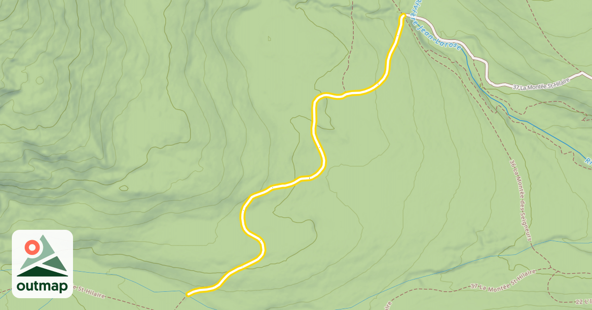 Map of 37 La Montée St-Hilaire