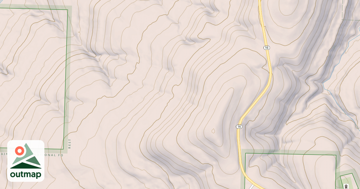Map of USFS Motor Vehicle Use Map Roads {B89D0703-EE02-4ADE-9710-DAEFE7E73EBE}