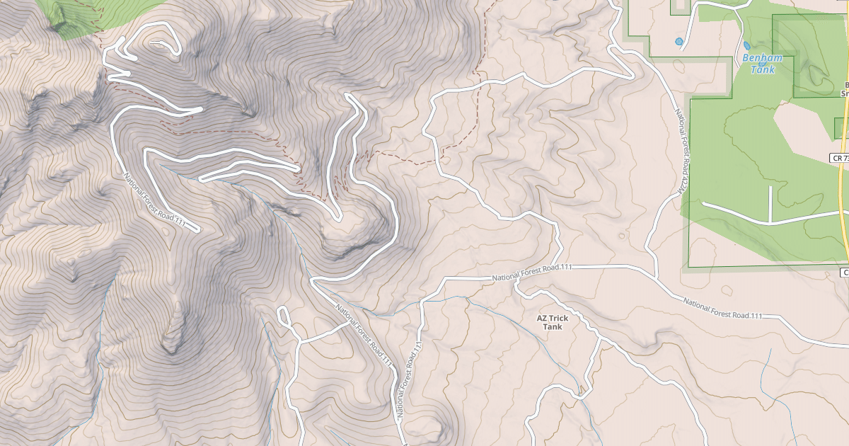 Map preview of BILL WLMS. MTN. RD.