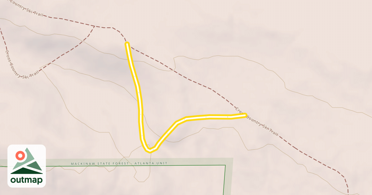 Map of Cross-Country Ski Trail