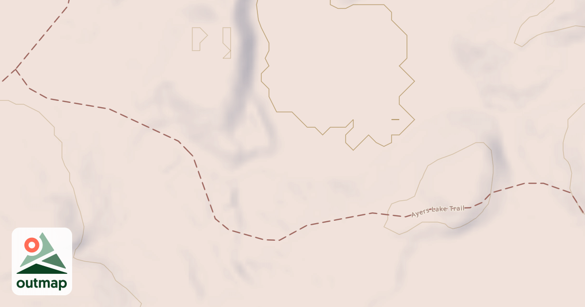 Map of Ayers Lake Trail
