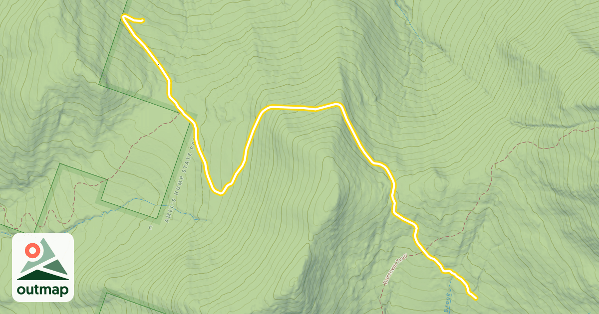 Map of Camel's Hump Challenge Trail