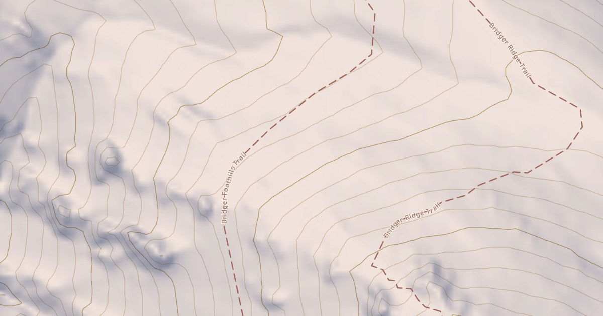 Map preview of Bridger Foothills