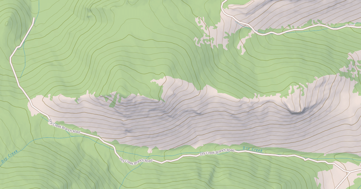 Map preview of DRY CR BRANCH