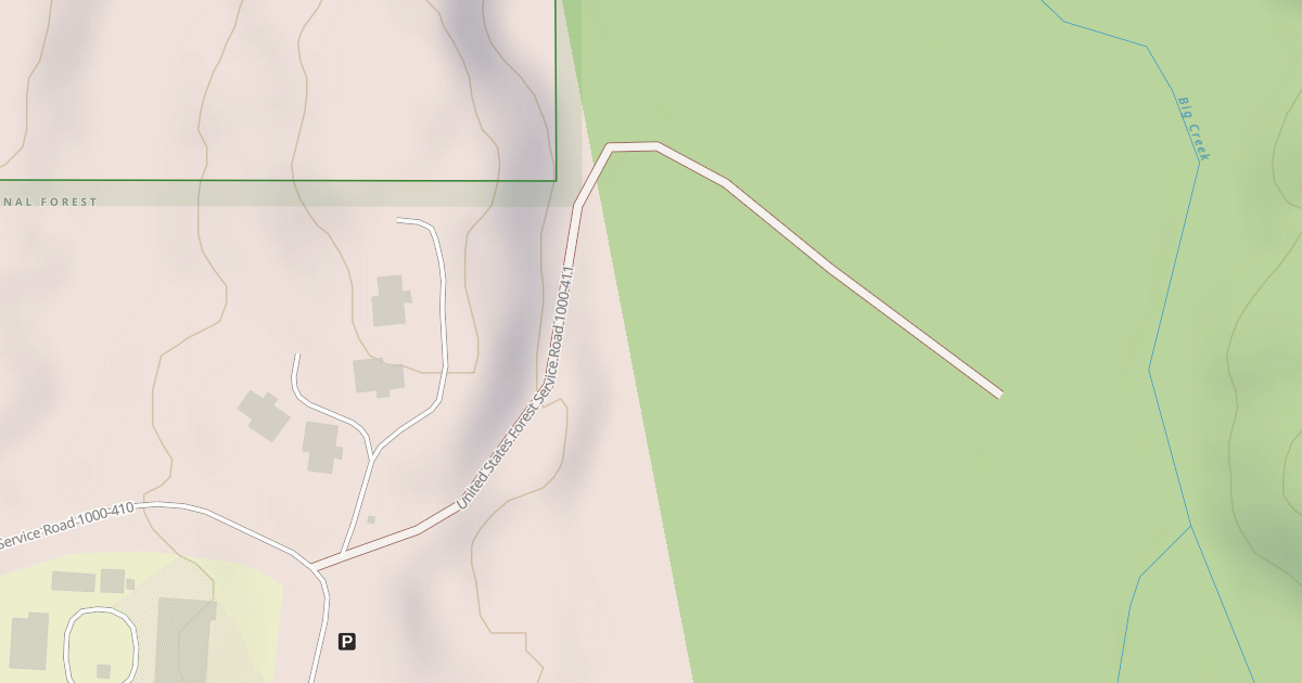 Map preview of USFS Motor Vehicle Use Map Roads {522D68D8-CD24-43FE-989C-E5B569817051}