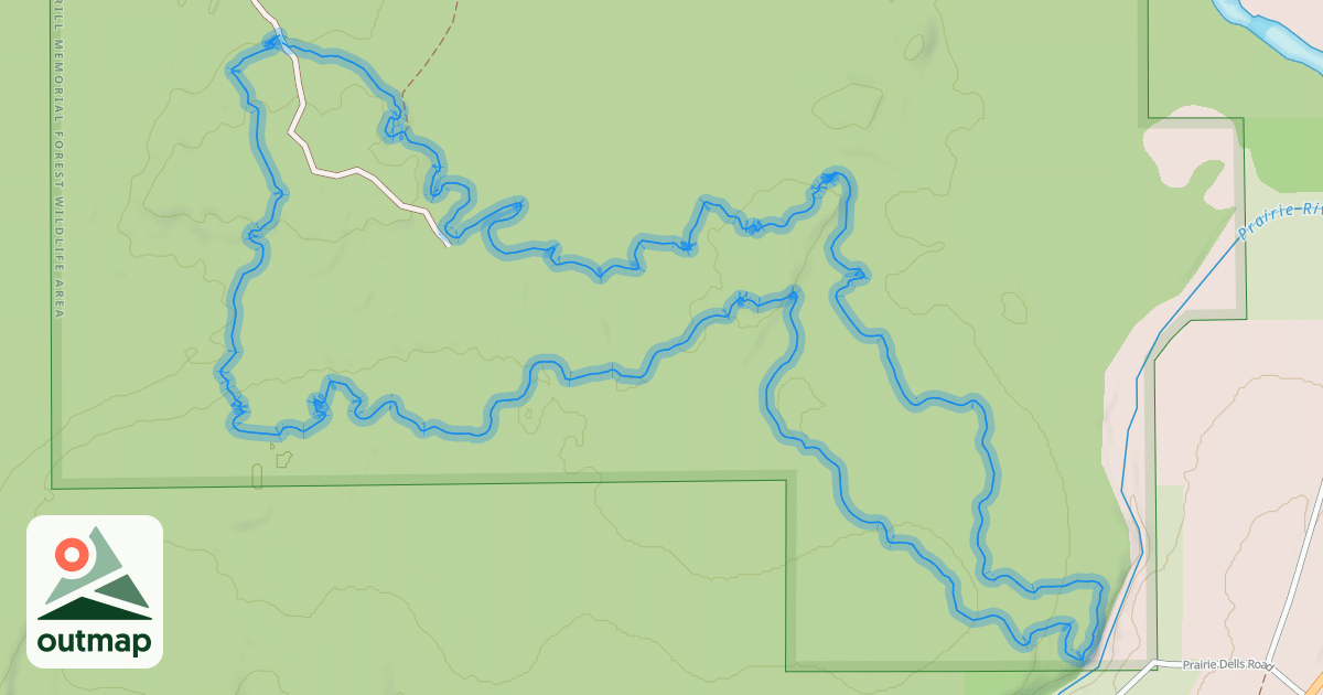 Map of Prairie Dells Loop