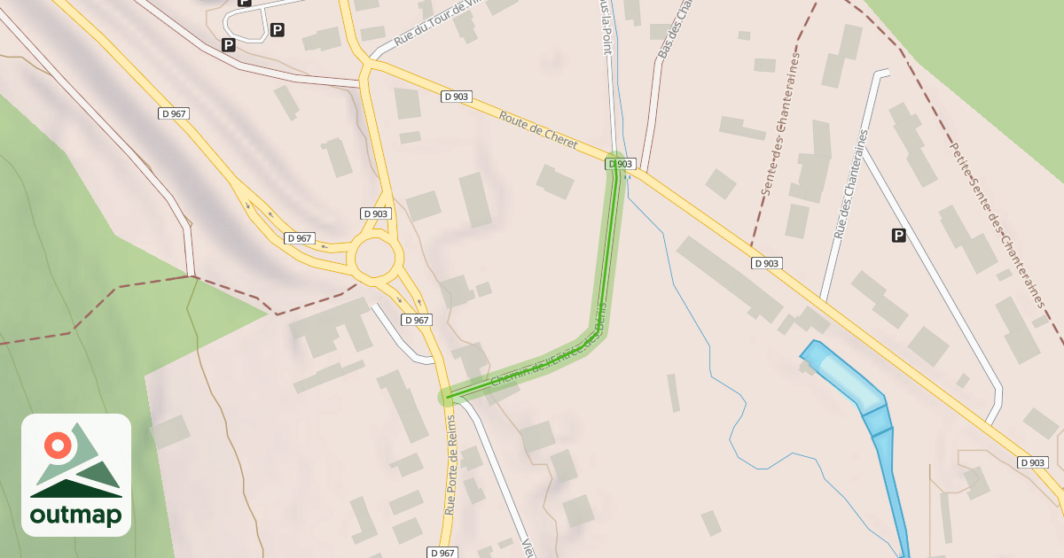 Map of Chemin de l'Entrée des Bénis