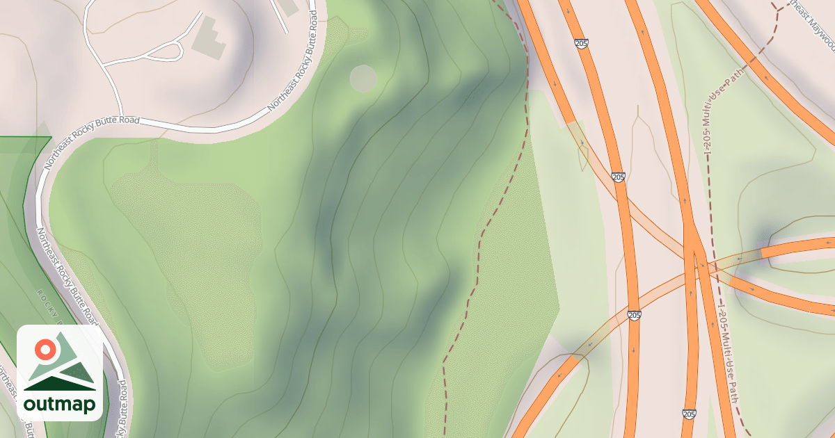 Map of Schwingus - Rocky Butte Quarry