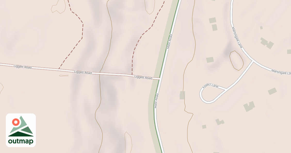 Map of Liggett Road