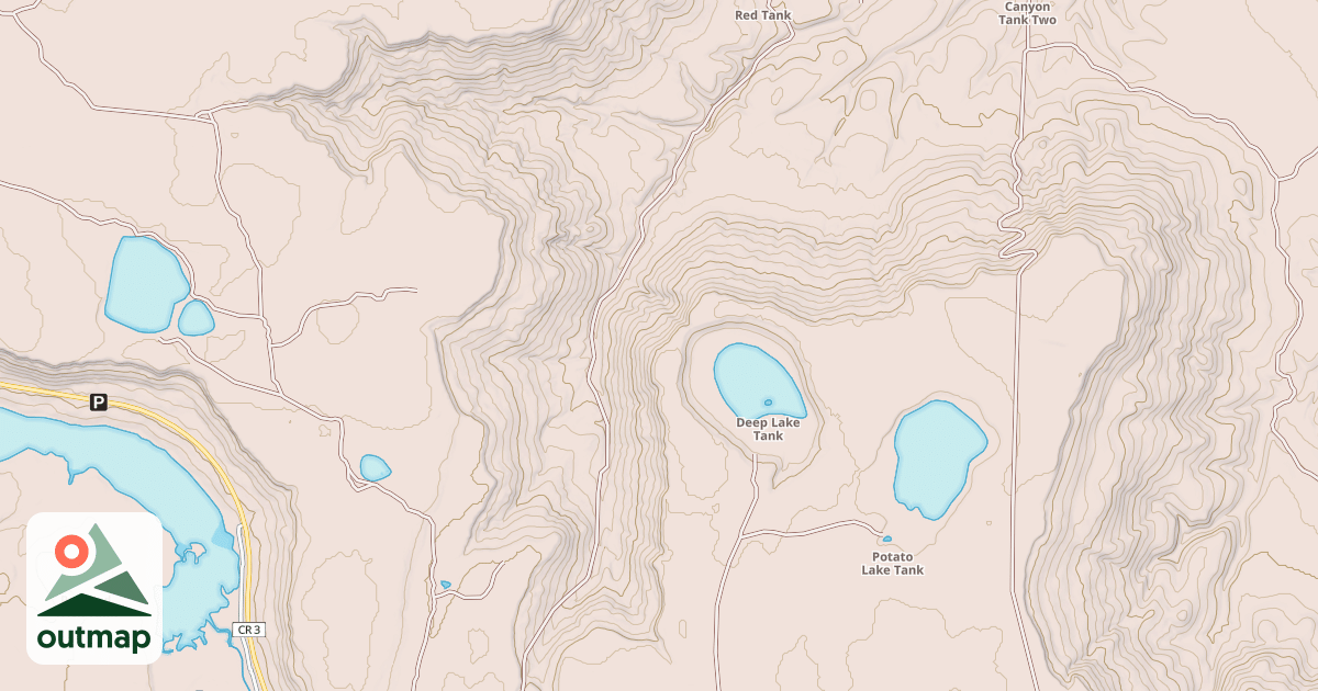 Map of ANDERSON MESA