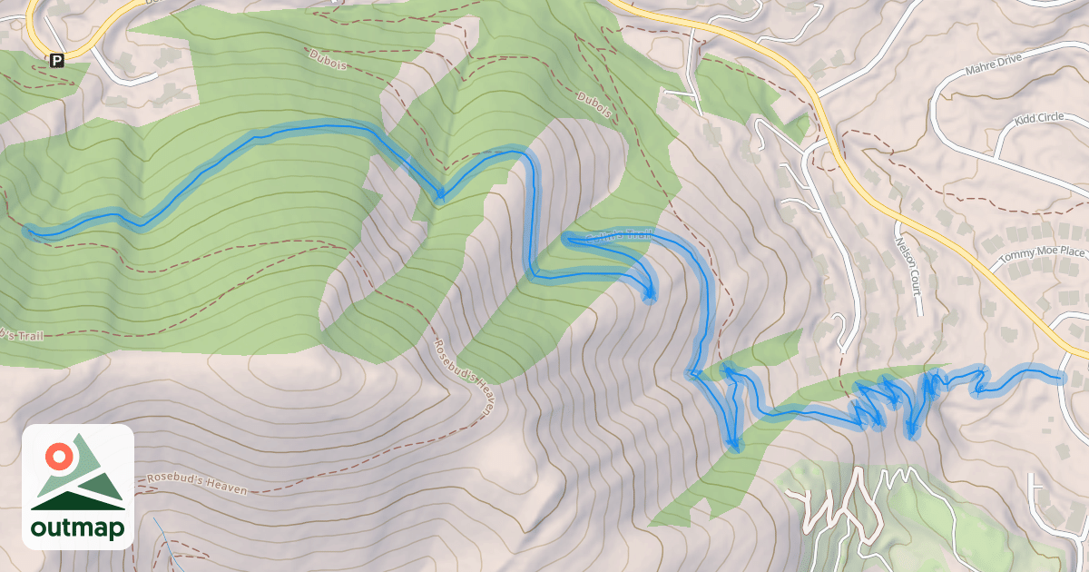 Map of Colin's Trail